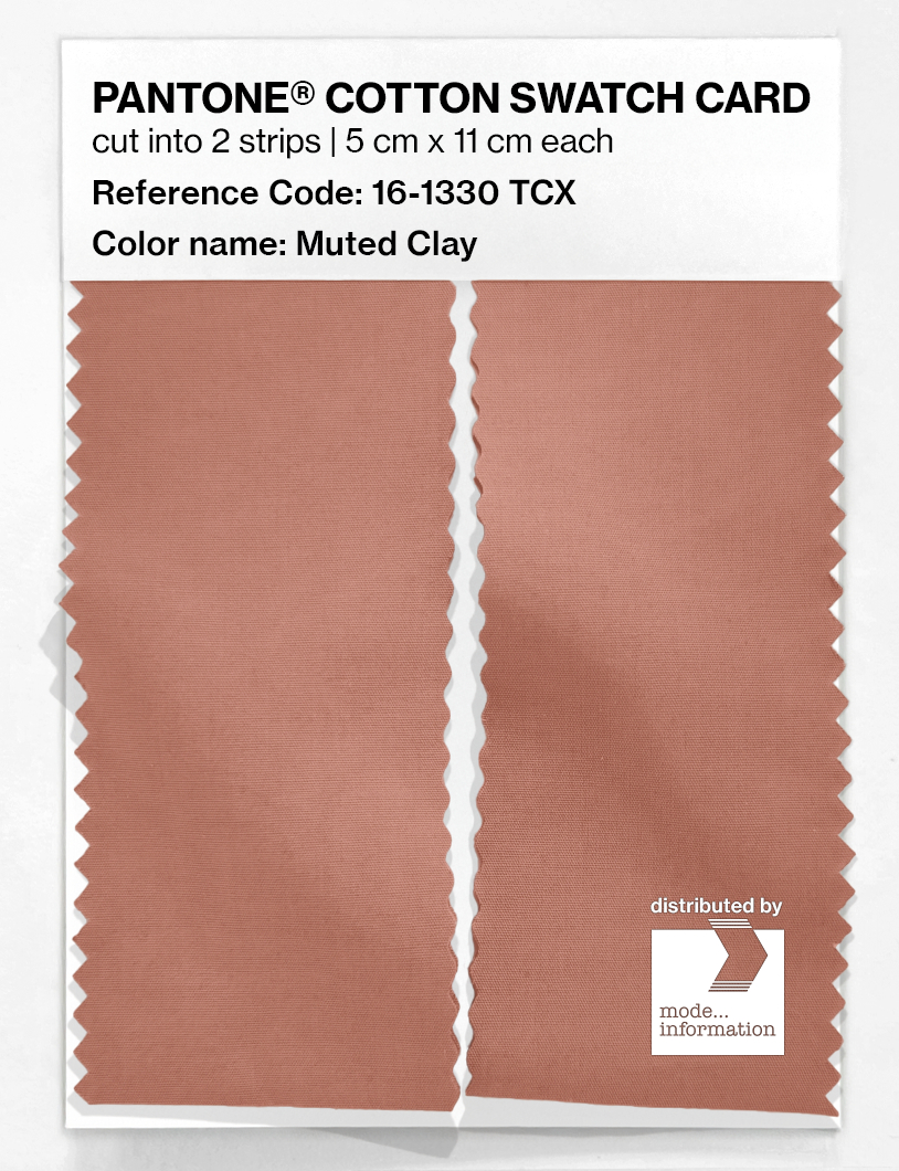 Product image 2 of the product “PANTONE® COTTON SWATCH CARD 16-1330 TCX Muted Clay ”
