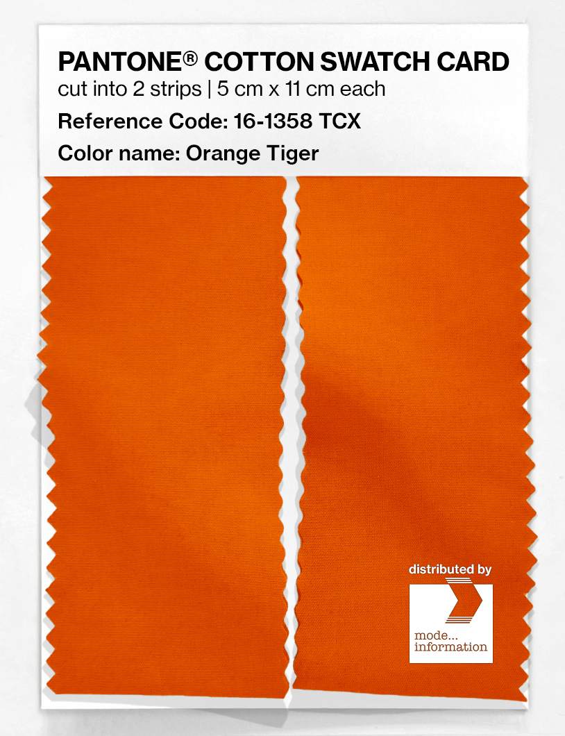 Artikelbild 2 des Artikels “PANTONE® COTTON SWATCH CARD 16-1358 TCX Orange Tiger “