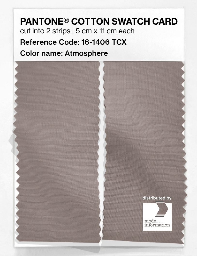 Product image 2 of the product “PANTONE® COTTON SWATCH CARD 16-1406 TCX Atmosphere ”