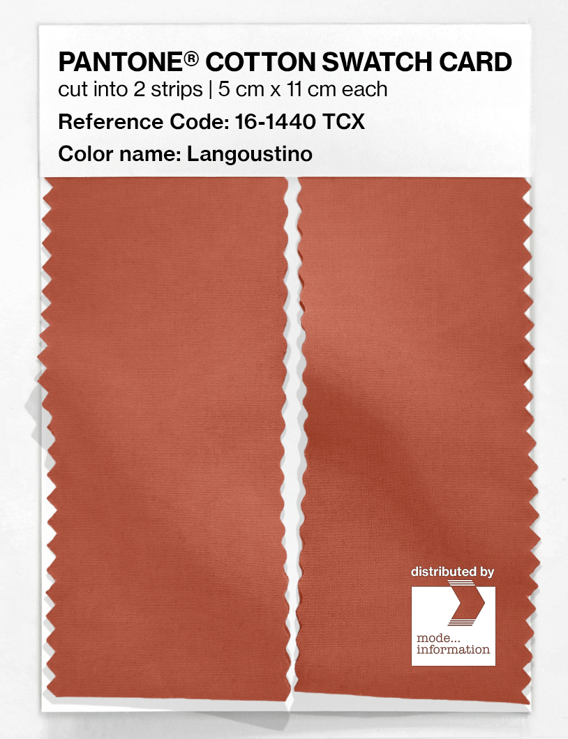 Artikelbild 2 des Artikels “PANTONE® COTTON SWATCH CARD 16-1440 TCX Langoustino “