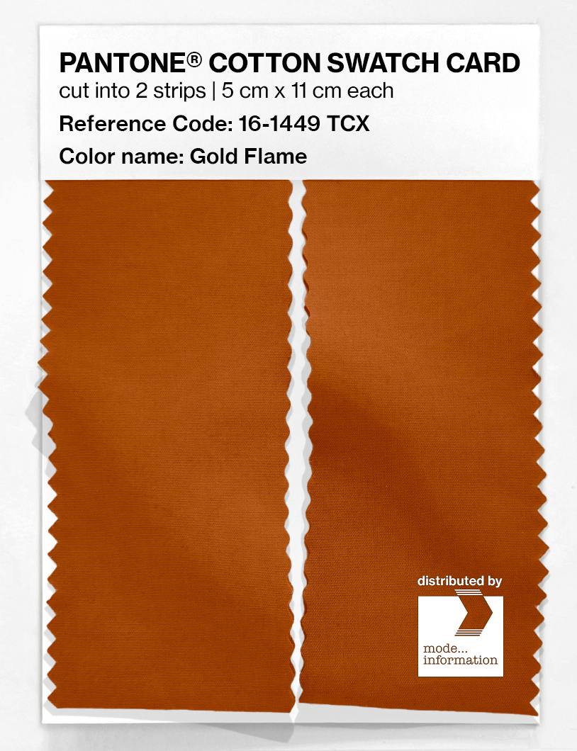 Artikelbild 2 des Artikels “PANTONE® COTTON SWATCH CARD 16-1449 TCX Gold Flame “