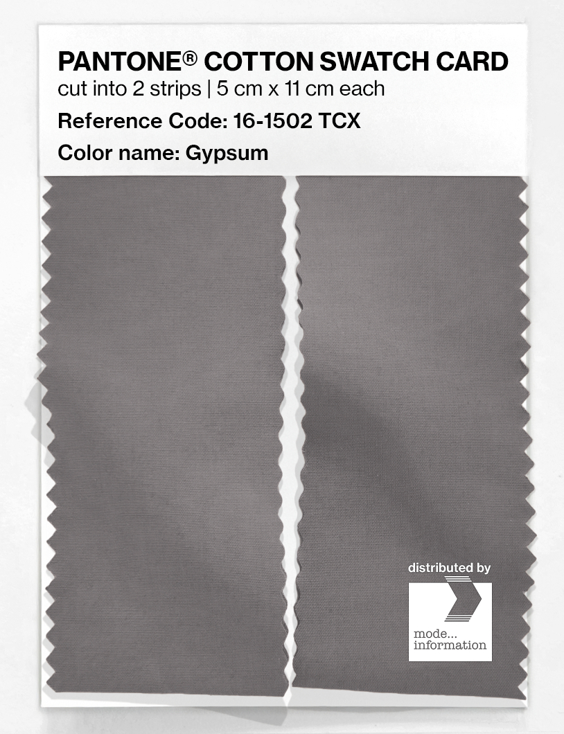 Product image 2 of the product “PANTONE® COTTON SWATCH CARD 16-1502 TCX Gypsum ”