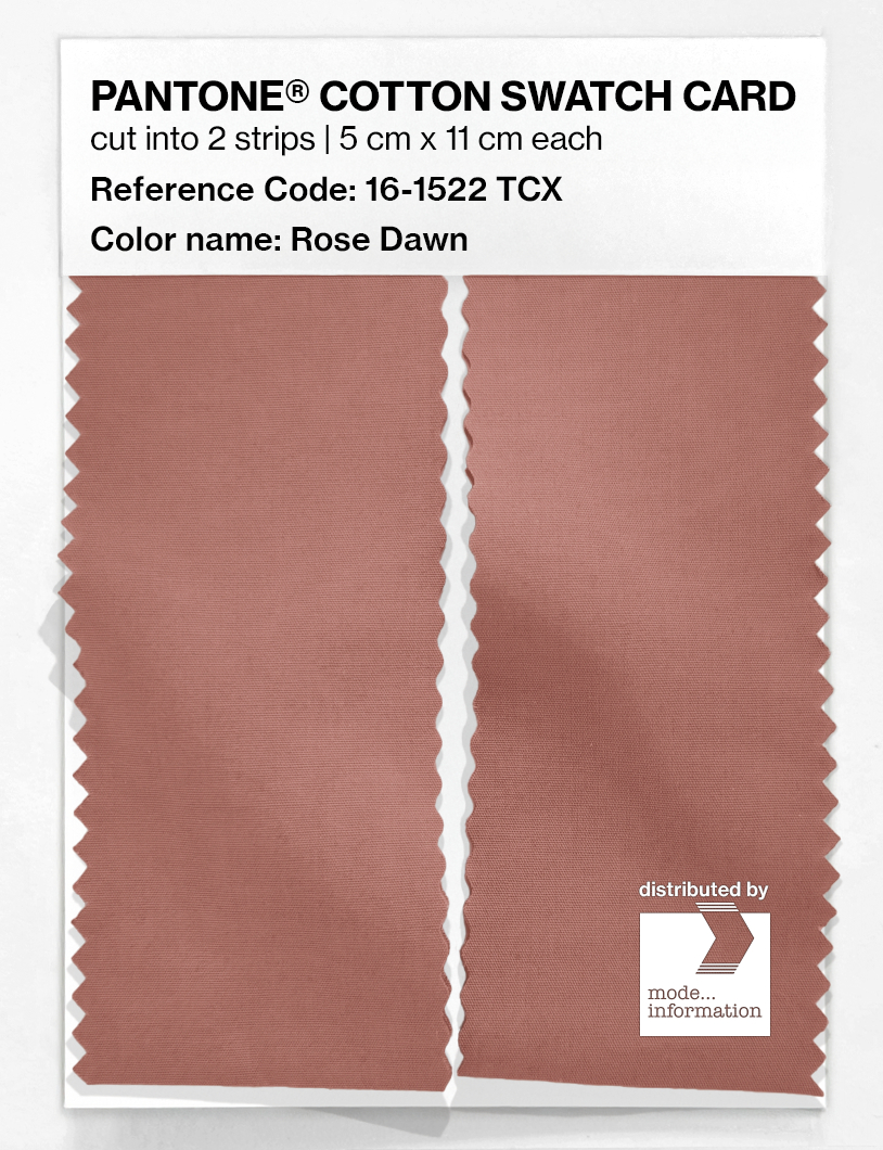 Product image 2 of the product “PANTONE® COTTON SWATCH CARD 16-1522 TCX Rose Dawn ”