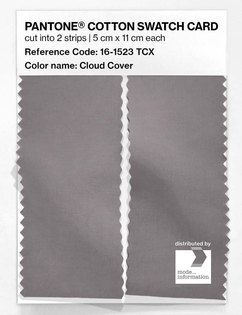 Product image 2 of the product “PANTONE® COTTON SWATCH CARD 16-1523 TCX Cloud Cover ”