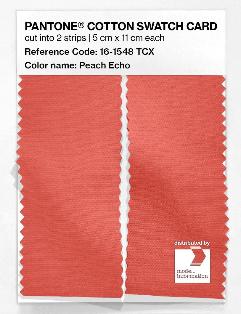Artikelbild 2 des Artikels “PANTONE® COTTON SWATCH CARD 16-1548 TCX Peach Echo “