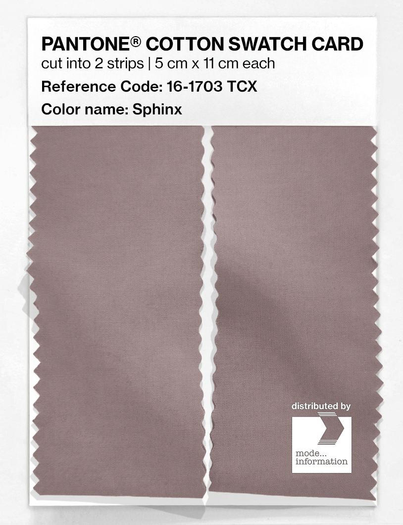 Product image 2 of the product “PANTONE® COTTON SWATCH CARD 16-1703 TCX Sphinx ”