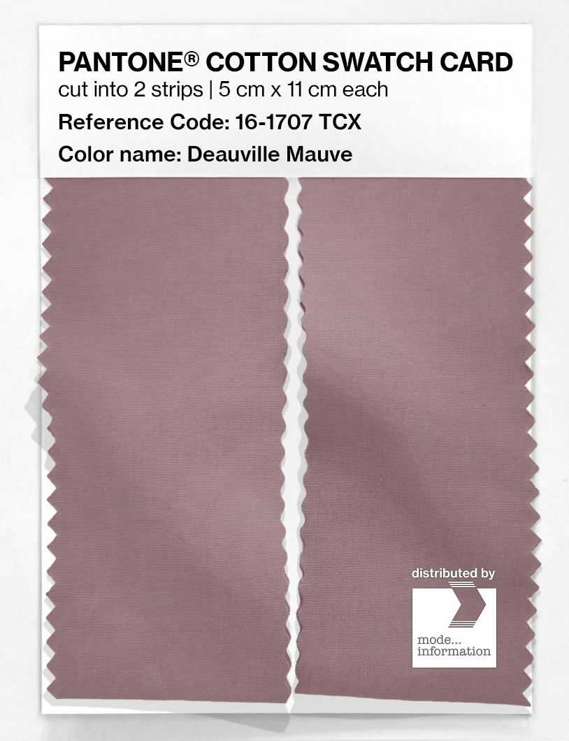 Artikelbild 2 des Artikels “PANTONE® COTTON SWATCH CARD 16-1707 TCX Deauville Mauve “