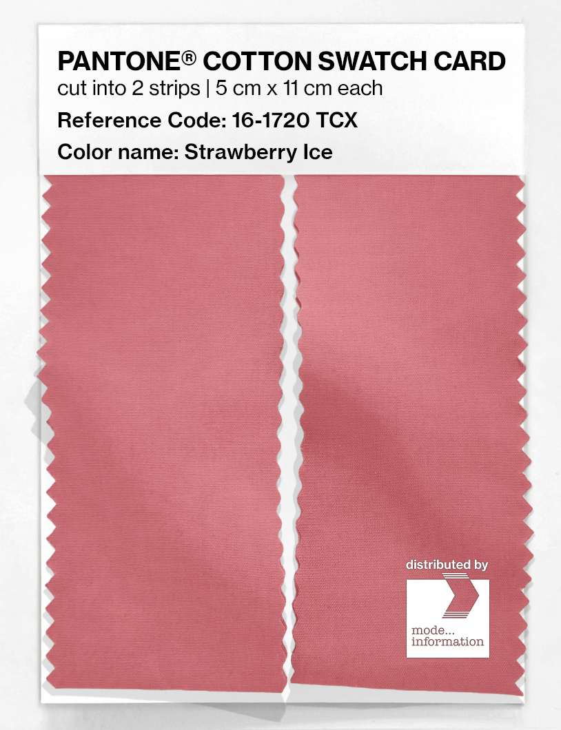 Artikelbild 2 des Artikels “PANTONE® COTTON SWATCH CARD 16-1720 TCX Strawberry Ice “