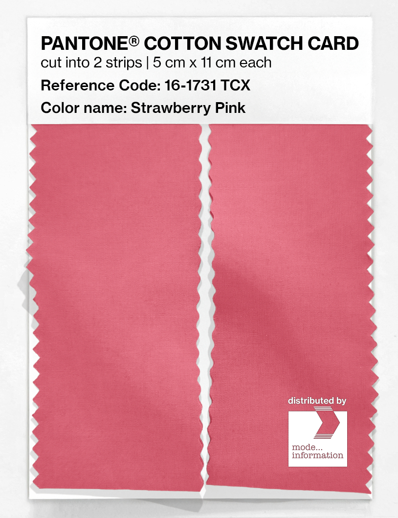 Artikelbild 2 des Artikels “PANTONE® COTTON SWATCH CARD 16-1731 TCX Strawberry Pink “