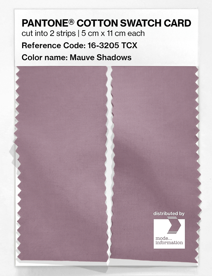 Product image 2 of the product “PANTONE® COTTON SWATCH CARD 16-3205 TCX Mauve Shadows ”