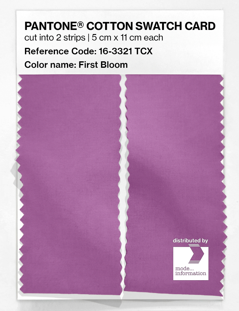 Product image 2 of the product “PANTONE® COTTON SWATCH CARD 16-3321 TCX First Bloom ”