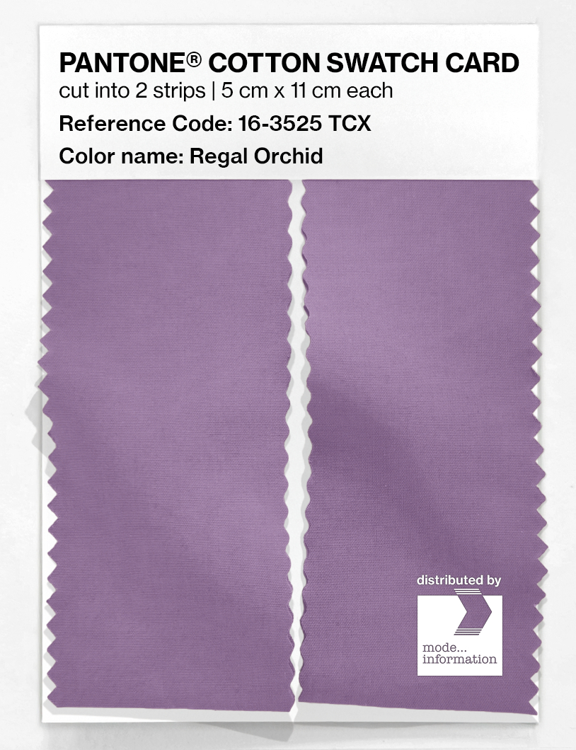 Product image 2 of the product “PANTONE® COTTON SWATCH CARD 16-3525 TCX Regal Orchid ”