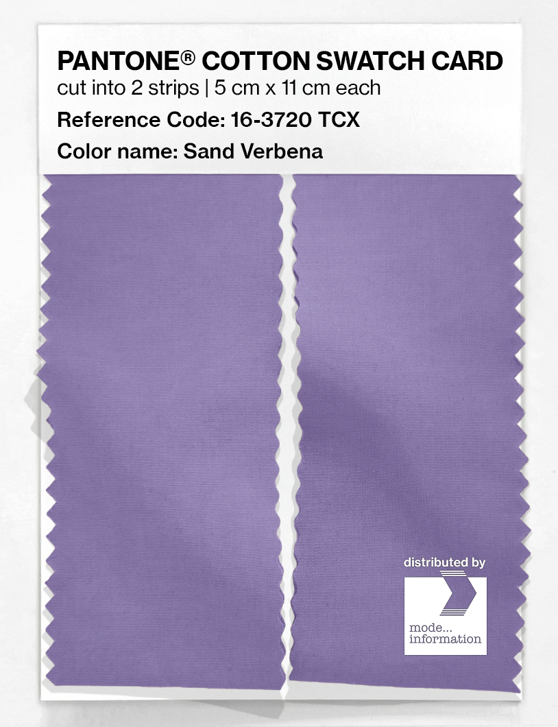 Product image 2 of the product “PANTONE® COTTON SWATCH CARD 16-3720 TCX Sand Verbena ”