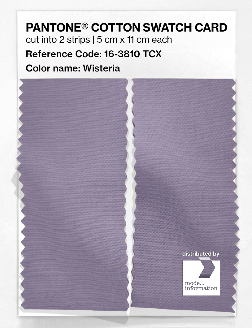 Product image 2 of the product “PANTONE® COTTON SWATCH CARD 16-3810 TCX Wisteria ”