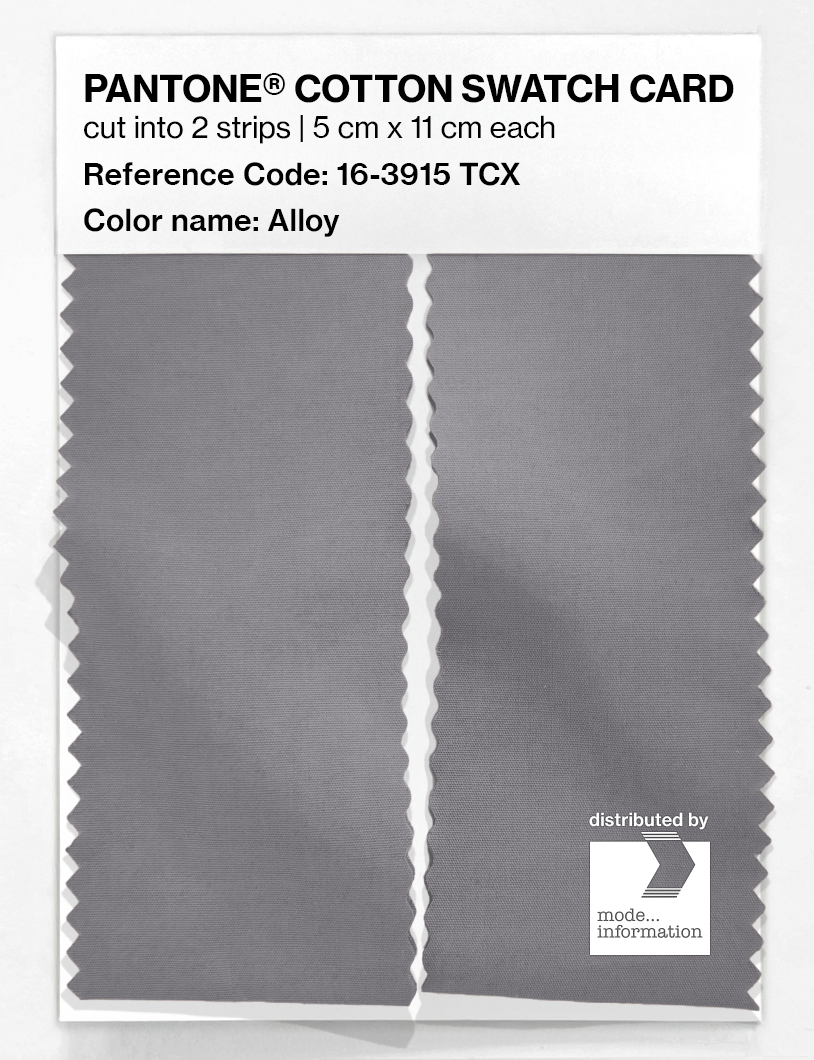 Product image 2 of the product “PANTONE® COTTON SWATCH CARD 16-3915 TCX Alloy ”