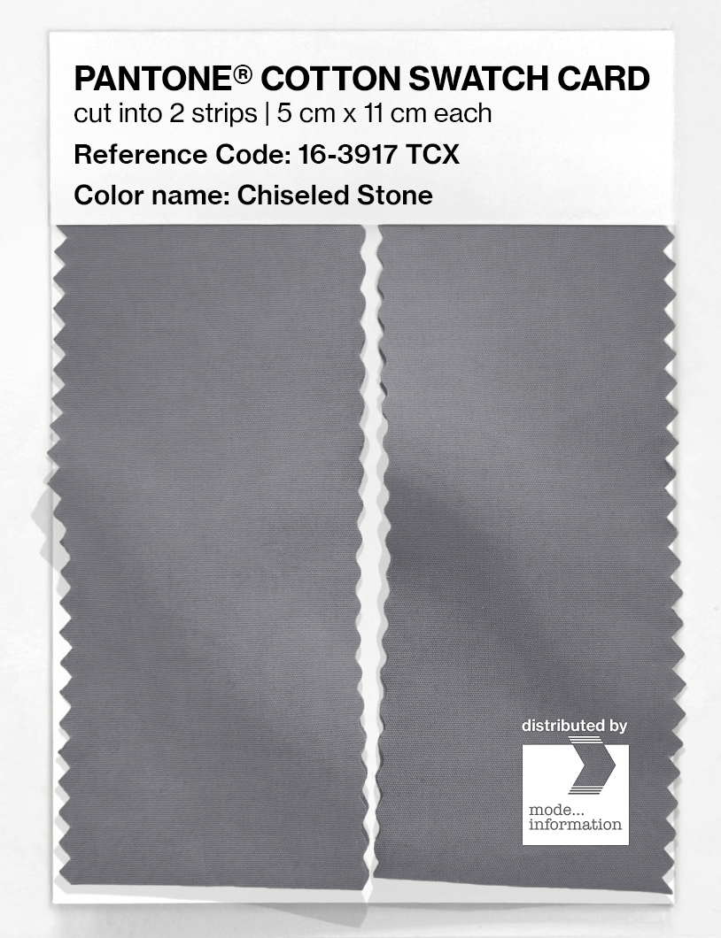 Product image 2 of the product “PANTONE® COTTON SWATCH CARD 16-3917 TCX Chiseled Stone ”