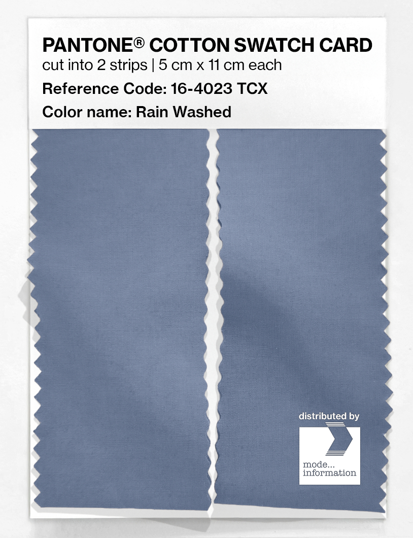 Product image 2 of the product “PANTONE® COTTON SWATCH CARD 16-4023 TCX Rain Washed ”