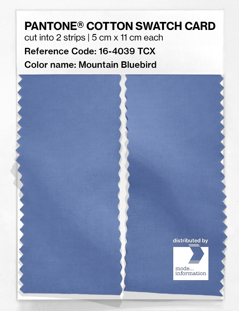 Product image 2 of the product “PANTONE® COTTON SWATCH CARD 16-4039 TCX Mountain Bluebird ”