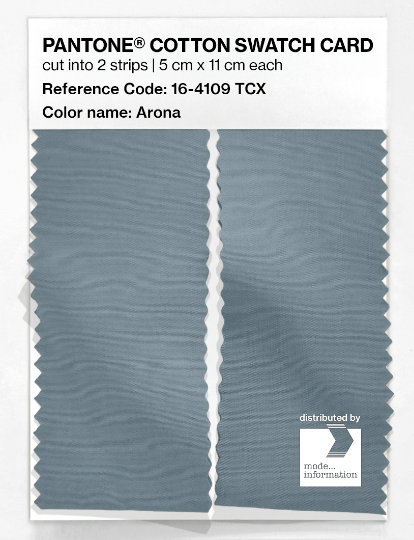 Product image 2 of the product “PANTONE® COTTON SWATCH CARD 16-4109 TCX Arona ”