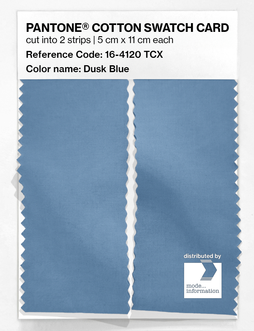 Product image 2 of the product “PANTONE® COTTON SWATCH CARD 16-4120 TCX Dusk Blue ”