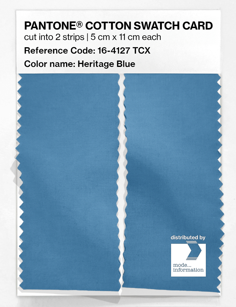 Product image 2 of the product “PANTONE® COTTON SWATCH CARD 16-4127 TCX Heritage Blue ”