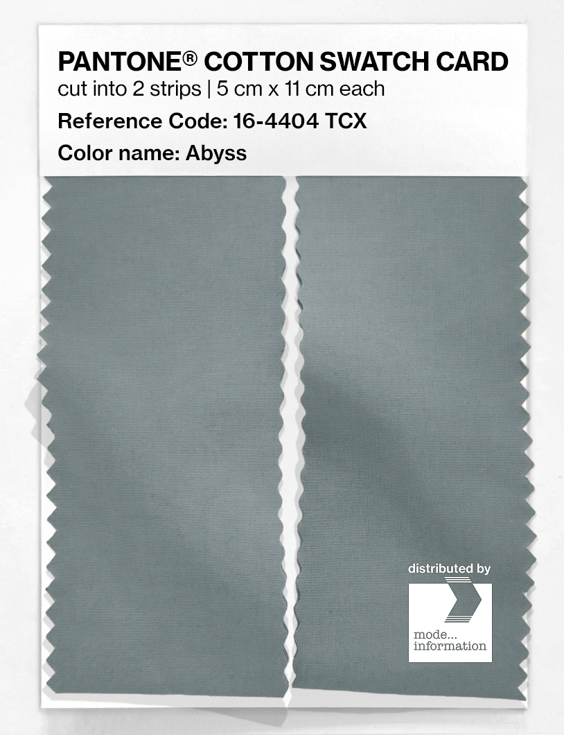 Product image 2 of the product “PANTONE® COTTON SWATCH CARD 16-4404 TCX Abyss ”