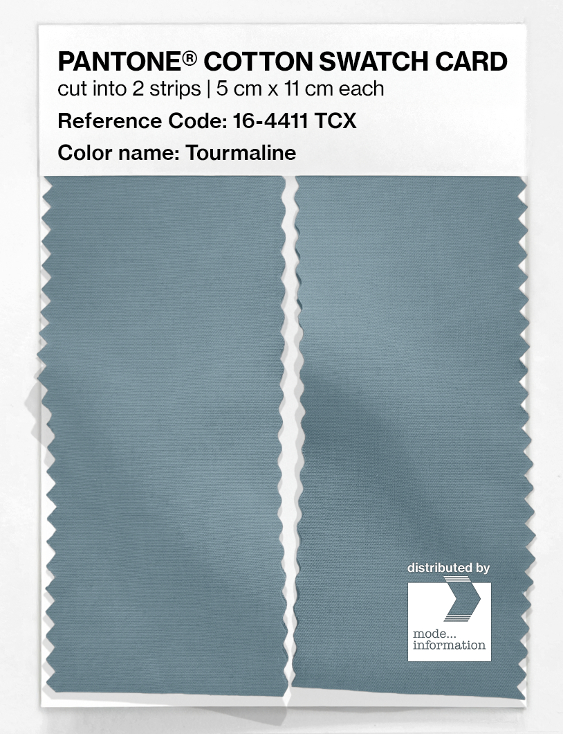 Product image 2 of the product “PANTONE® COTTON SWATCH CARD 16-4411 TCX Tourmaline ”