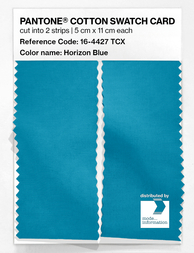 Product image 2 of the product “PANTONE® COTTON SWATCH CARD 16-4427 TCX Horizon Blue ”