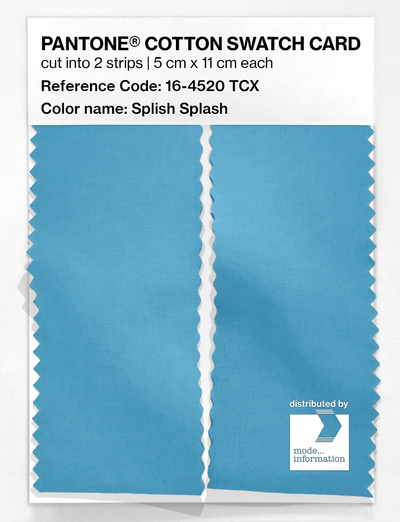 Product image 2 of the product “PANTONE® COTTON SWATCH CARD 16-4520 TCX Splish Splash ”
