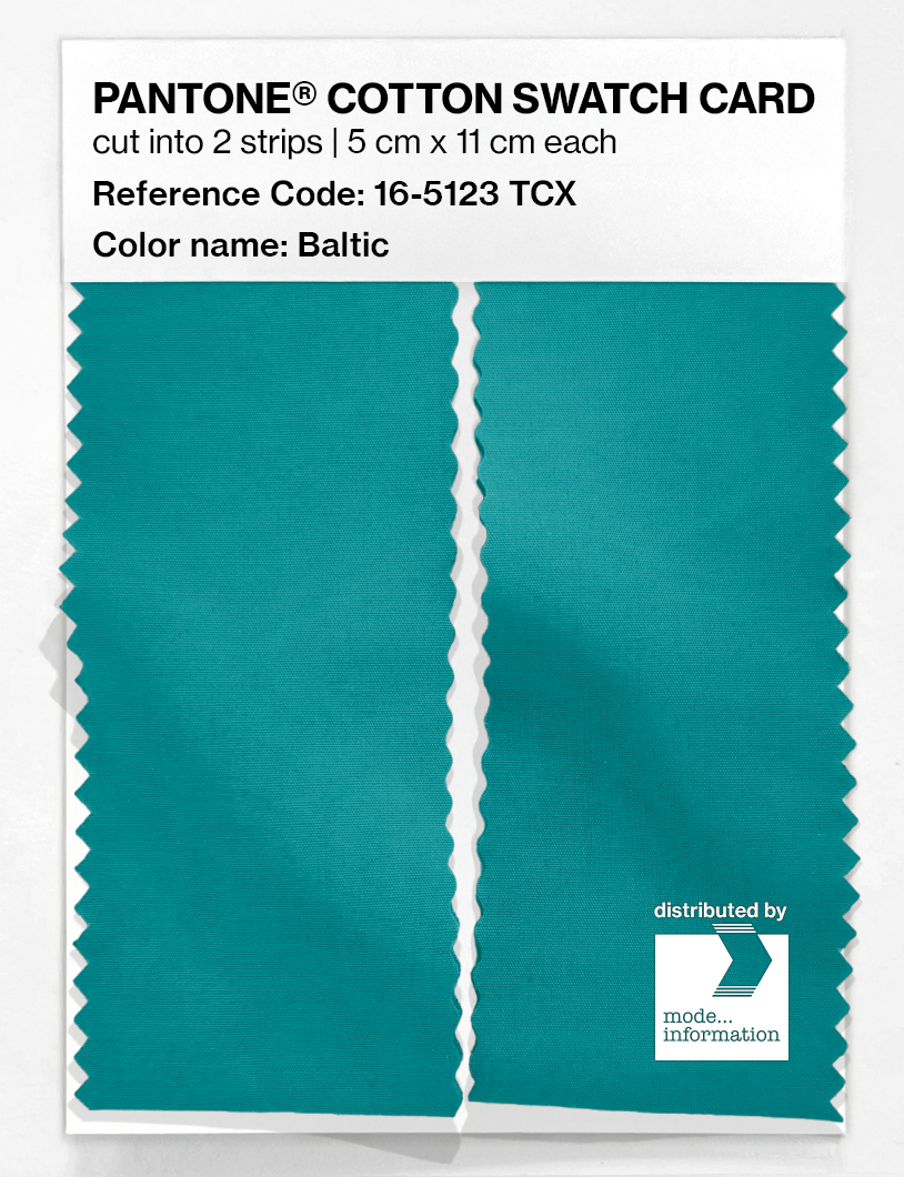 Artikelbild 2 des Artikels “PANTONE® COTTON SWATCH CARD 16-5123 TCX Baltic “