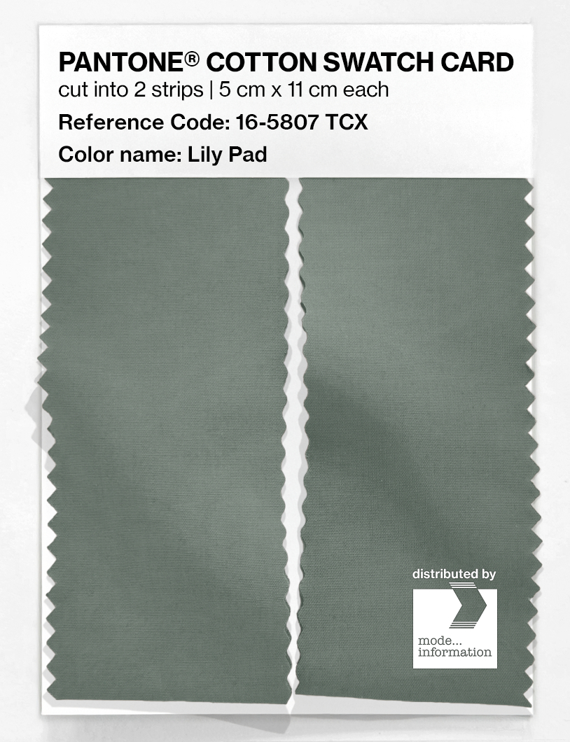 Artikelbild 2 des Artikels “PANTONE® COTTON SWATCH CARD 16-5807 TCX Lily Pad “