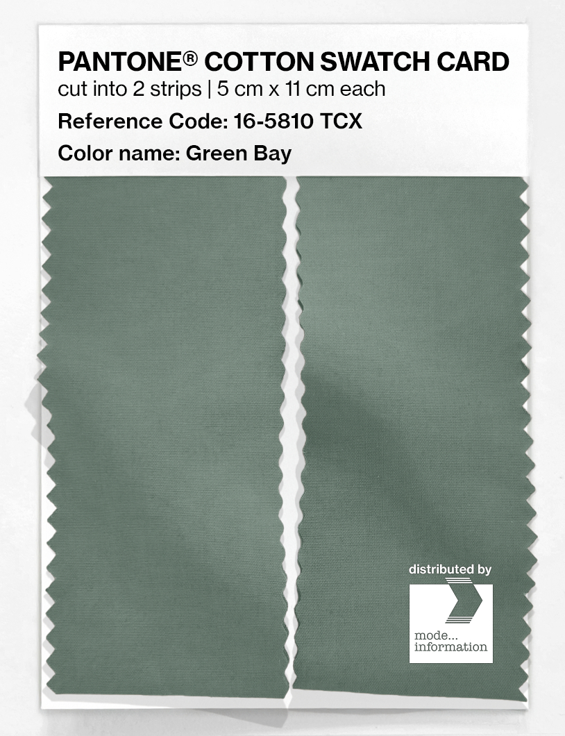 Artikelbild 2 des Artikels “PANTONE® COTTON SWATCH CARD 16-5810 TCX Green Bay “