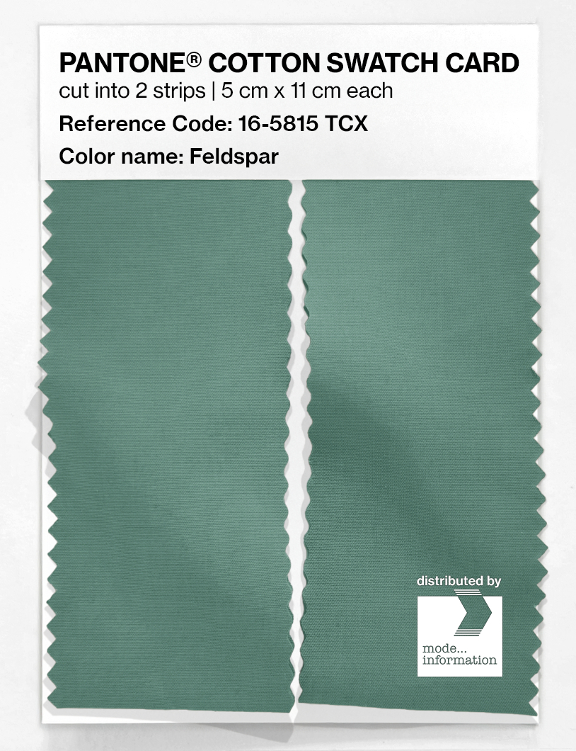 Product image 2 of the product “PANTONE® COTTON SWATCH CARD 16-5815 TCX Feldspar ”