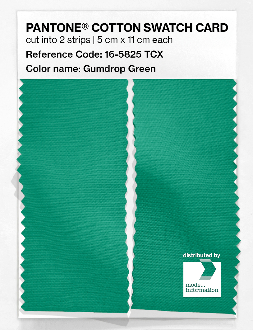 Artikelbild 2 des Artikels “PANTONE® COTTON SWATCH CARD 16-5825 TCX Gumdrop Green “