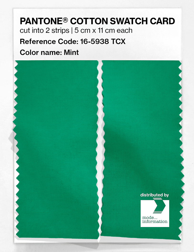 Artikelbild 2 des Artikels “PANTONE® COTTON SWATCH CARD 16-5938 TCX Mint “