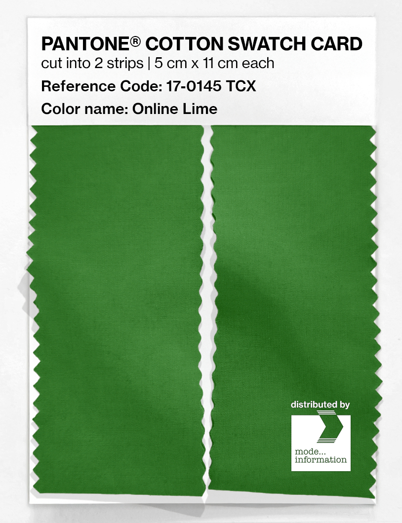 Artikelbild 2 des Artikels “PANTONE® COTTON SWATCH CARD 17-0145 TCX Online Lime “