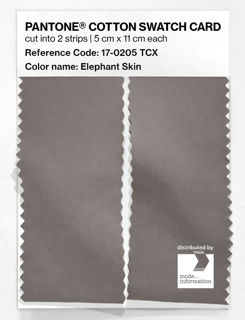 Product image 2 of the product “PANTONE® COTTON SWATCH CARD 17-0205 TCX Elephant Skin ”