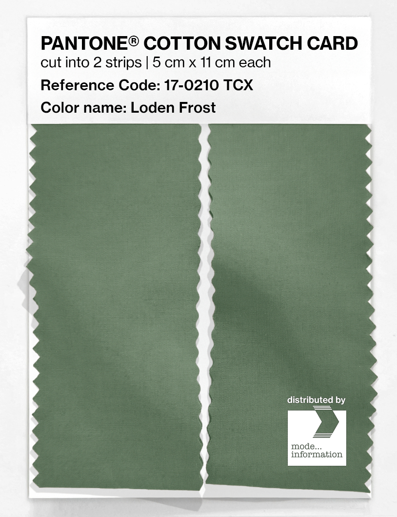 Product image 2 of the product “PANTONE® COTTON SWATCH CARD 17-0210 TCX Loden Frost ”