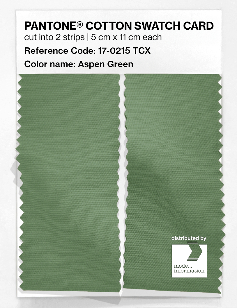 Artikelbild 2 des Artikels “PANTONE® COTTON SWATCH CARD 17-0215 TCX Aspen Green “