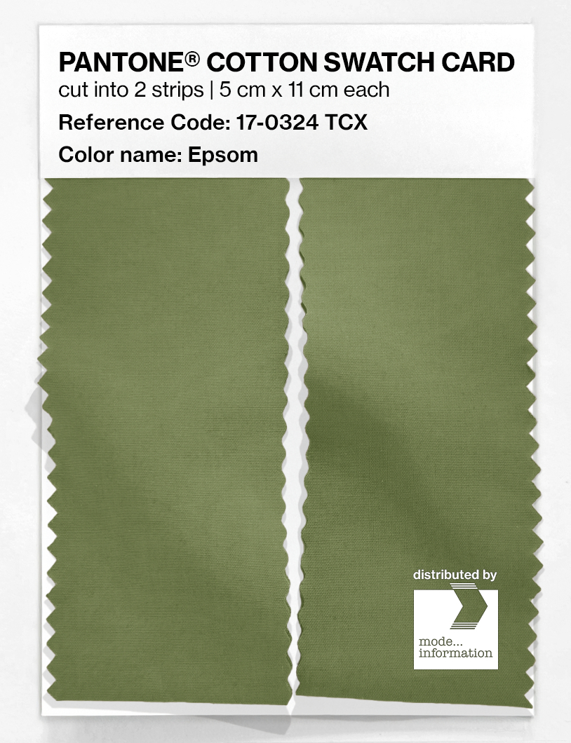 Product image 2 of the product “PANTONE® COTTON SWATCH CARD 17-0324 TCX Epsom ”