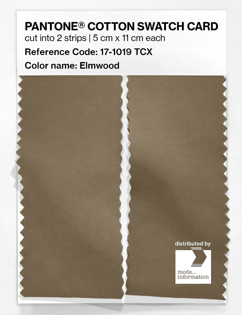 Product image 2 of the product “PANTONE® COTTON SWATCH CARD 17-1019 TCX Elmwood ”