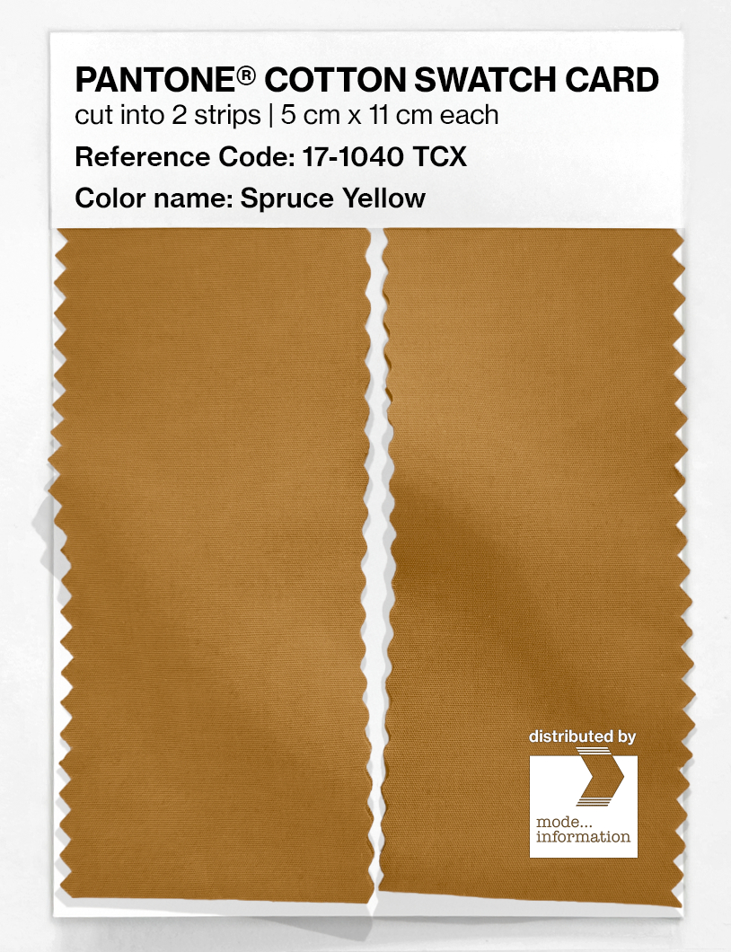 Artikelbild 2 des Artikels “PANTONE® COTTON SWATCH CARD 17-1040 TCX Spruce Yellow “