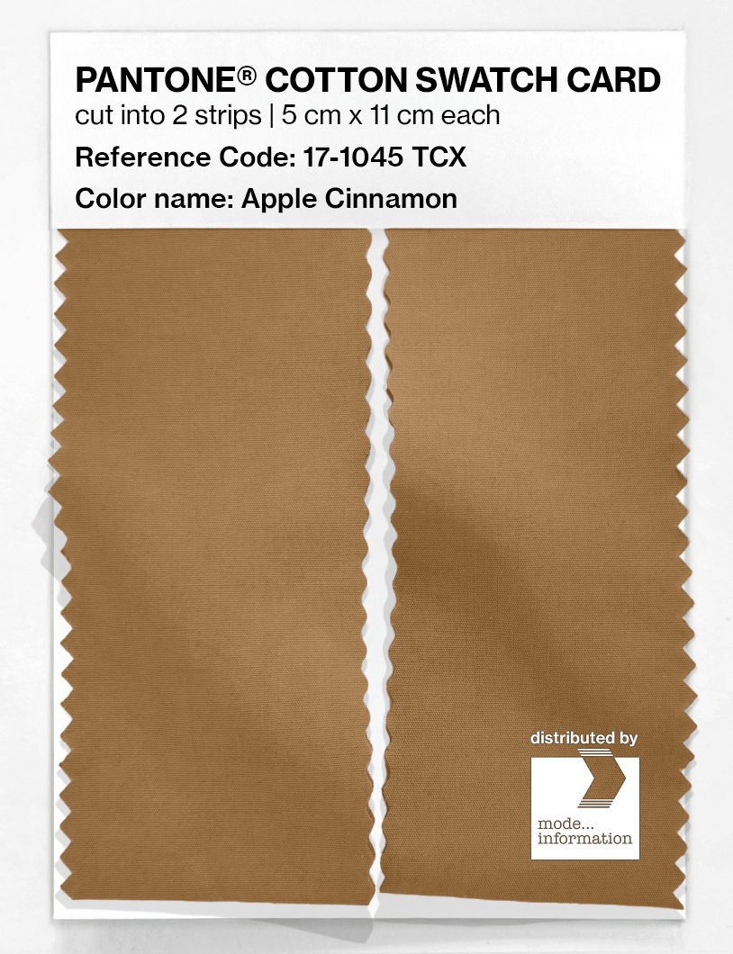 Artikelbild 2 des Artikels “PANTONE® COTTON SWATCH CARD 17-1045 TCX Apple Cinnamon “