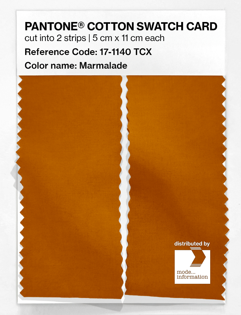Artikelbild 2 des Artikels “PANTONE® COTTON SWATCH CARD 17-1140 TCX Marmalade “