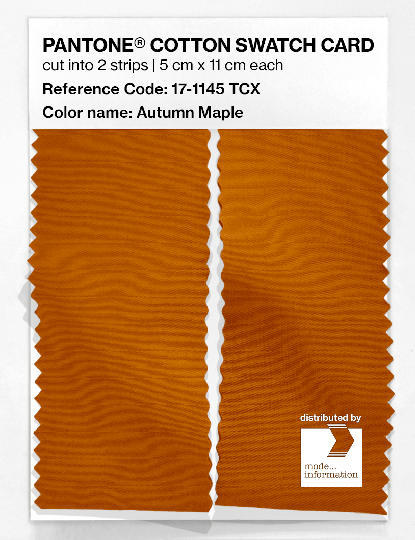 Artikelbild 2 des Artikels “PANTONE® COTTON SWATCH CARD 17-1145 TCX Autumn Maple “