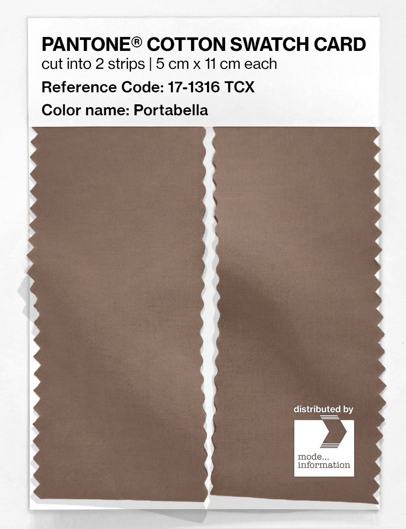 Product image 2 of the product “PANTONE® COTTON SWATCH CARD 17-1316 TCX Portabella ”