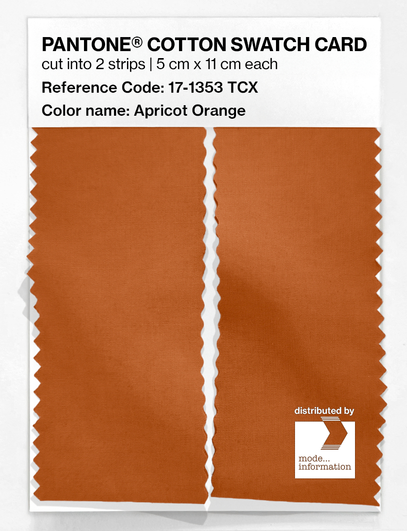 Artikelbild 2 des Artikels “PANTONE® COTTON SWATCH CARD 17-1353 TCX Apricot Orange “