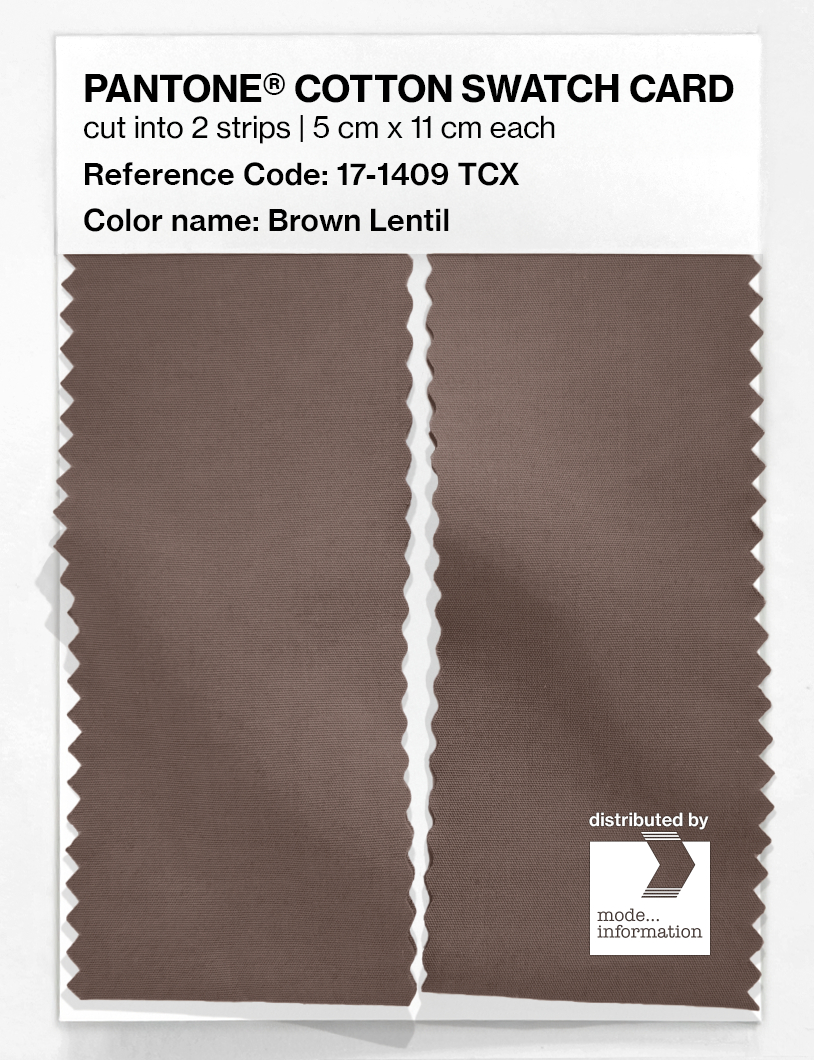 Artikelbild 2 des Artikels “PANTONE® COTTON SWATCH CARD 17-1409 TCX Brown Lentil “