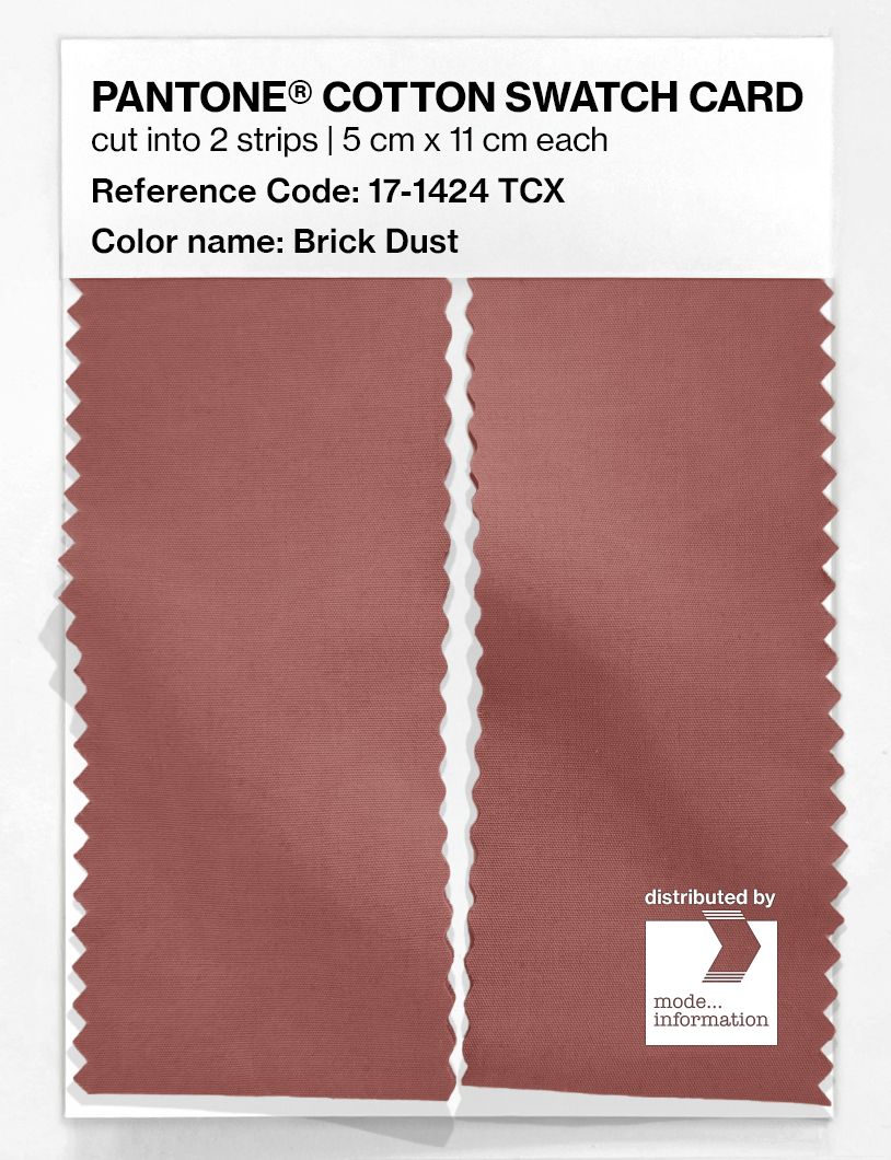 Artikelbild 2 des Artikels “PANTONE® COTTON SWATCH CARD 17-1424 TCX Brick Dust “