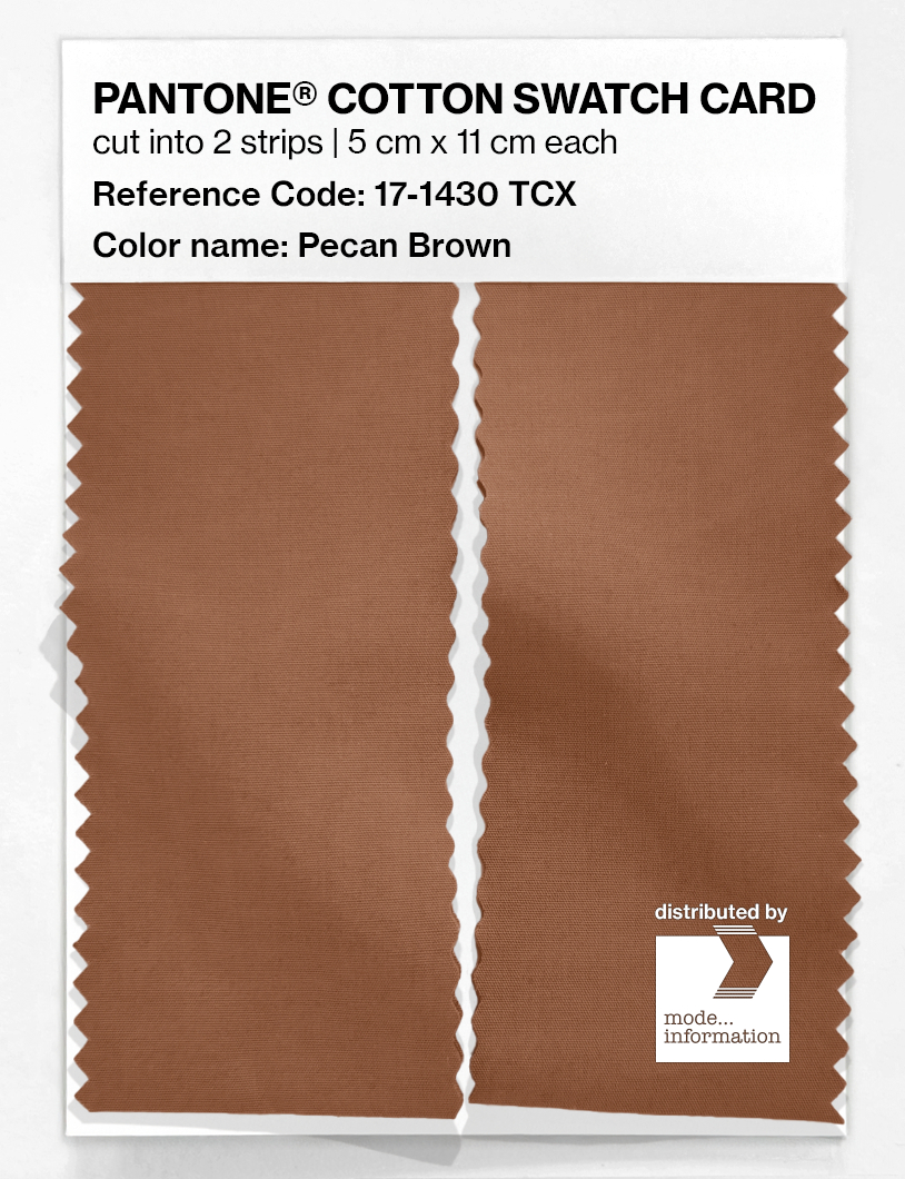 Artikelbild 2 des Artikels “PANTONE® COTTON SWATCH CARD 17-1430 TCX Pecan Brown “